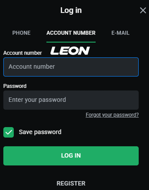 leon bet login